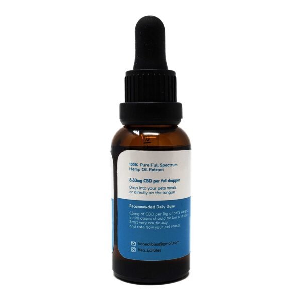 250mg-cbd-pet-tincture-keo-edibles-back.jpg Pet CBD Oil Tinctures | 250mg CBD | Keo Edibles