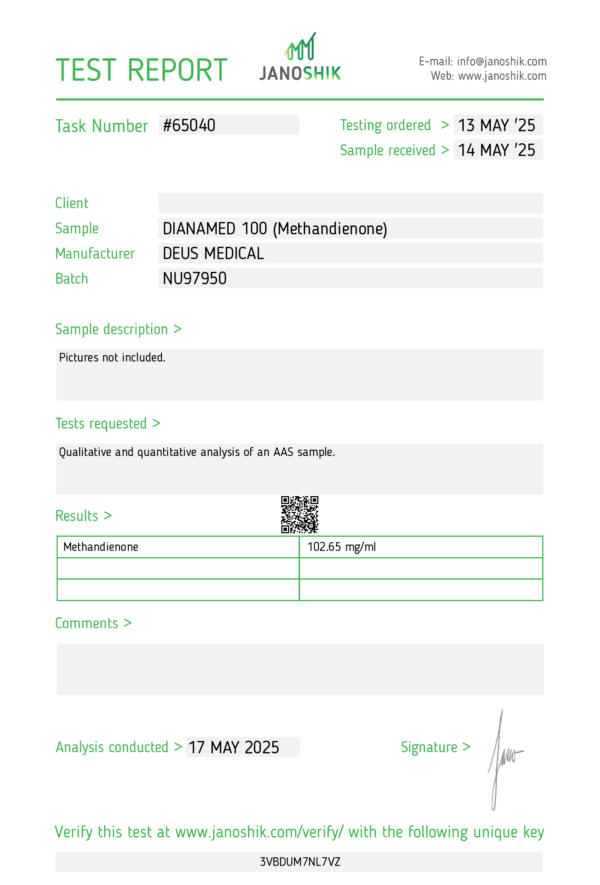 DIANAMED-100_Test-Report-65040.png DIANAMED 100