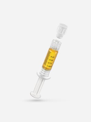 Delta-9-Distillate-Syringe.jpg Flavored 1g THC Distillate Syringes