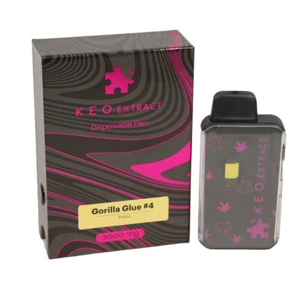Gorilla-4-Disposable-Pen-3000mg.jpg THC Disposable Vape Pens | 3ML | Keo Extracts | INDICA