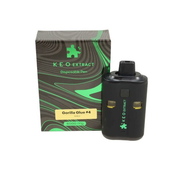 Gorilla-Glue-4-6000-mg.jpg THC Dual Chamber Disposable Vape Pens | 6ML | Keo Extracts