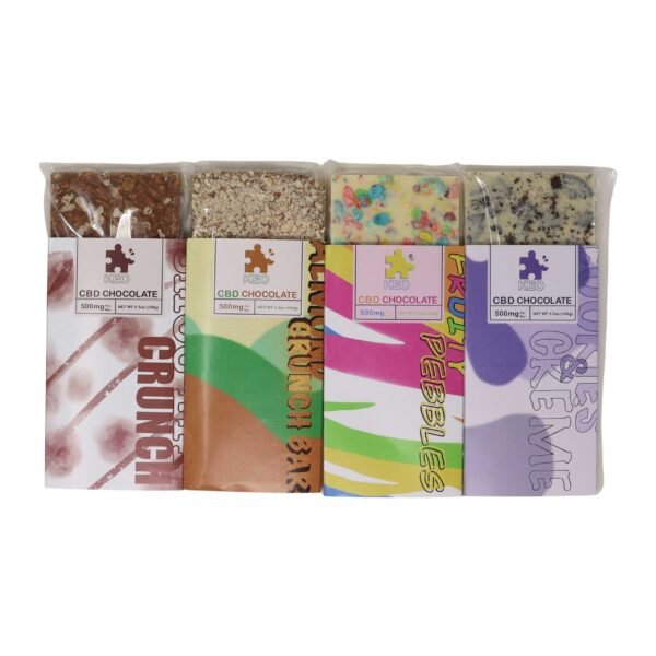 KEO-CBD-CHOCOLATE-all.jpg Almond Crunch Bar Chocolate | 500mg CBD | Keo Edibles