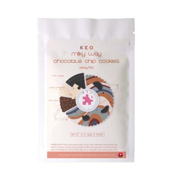 Keo-cookie-milkyway-chocolate-chip-cookies-copy.jpg Milky Way Chocolate Chip THC Cookie | 400mg THC | Keo Edibles