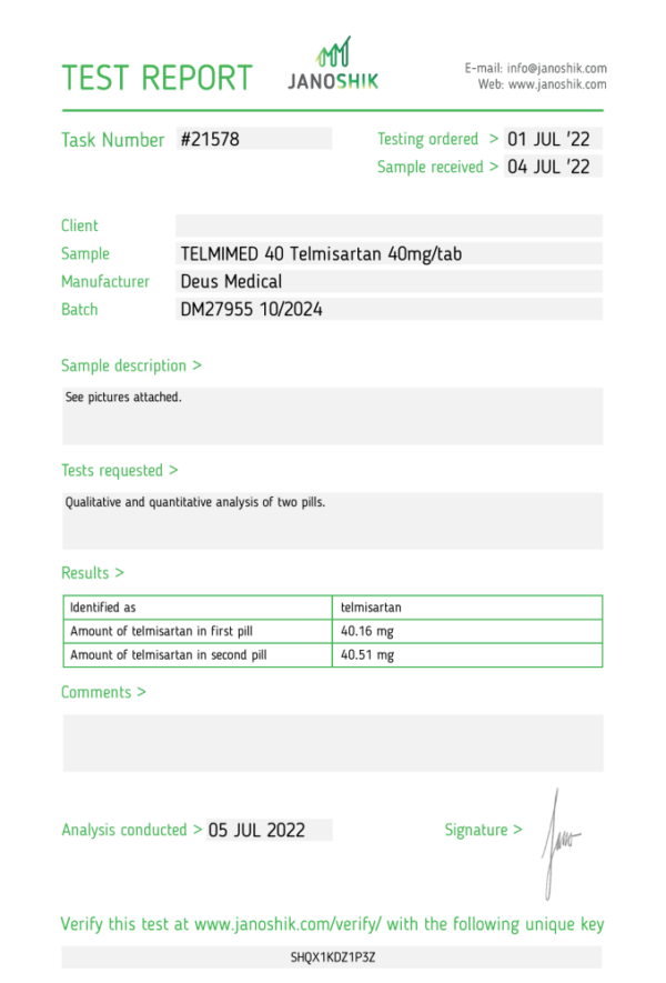TELMIMED-40_Test-Report-21578.png TELMIMED 40