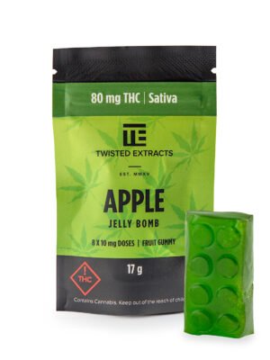 TwistedApple.jpg Twisted Extracts Apple Jelly Bomb(Sativa)