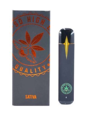 sohigh-disposible-2ml-sativa-cover.jpeg Premium Distillate THC Disposable Vape Pens | 2ML | So High Extracts